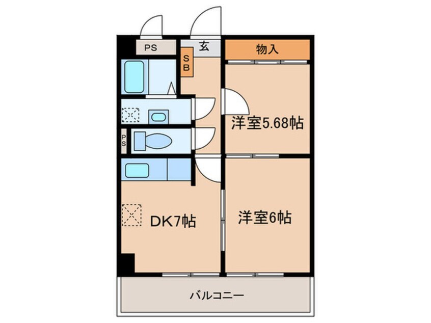 間取図 ロイメント名駅