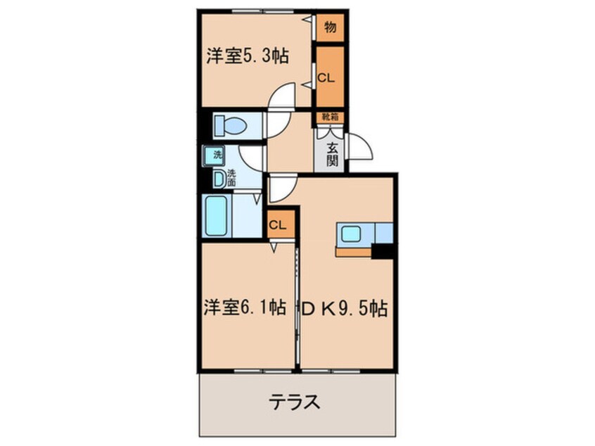 間取図 ファミールシミズＤ