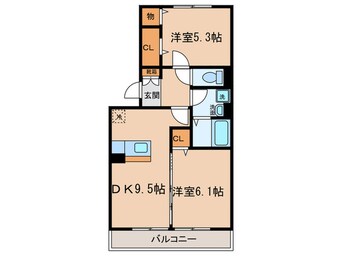 間取図 ファミールシミズＤ