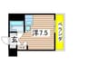 ヴァンベール八事 1Rの間取り