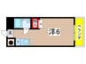 ア－クスハイツビル 1Rの間取り