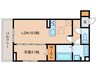 仮）ルヴィータ庄内通 1LDKの間取り