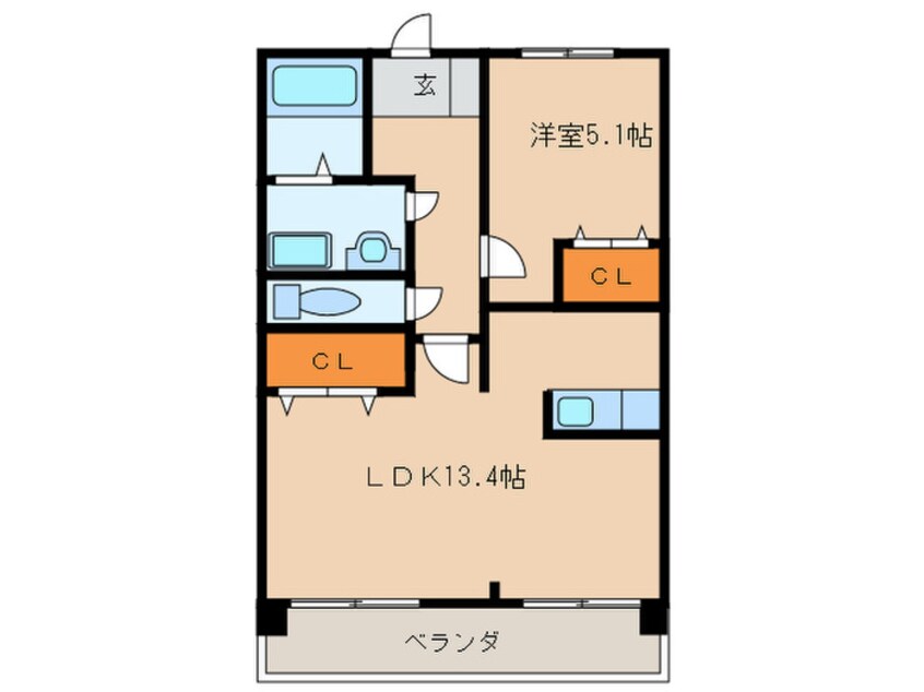 間取図 サンデンハイツ