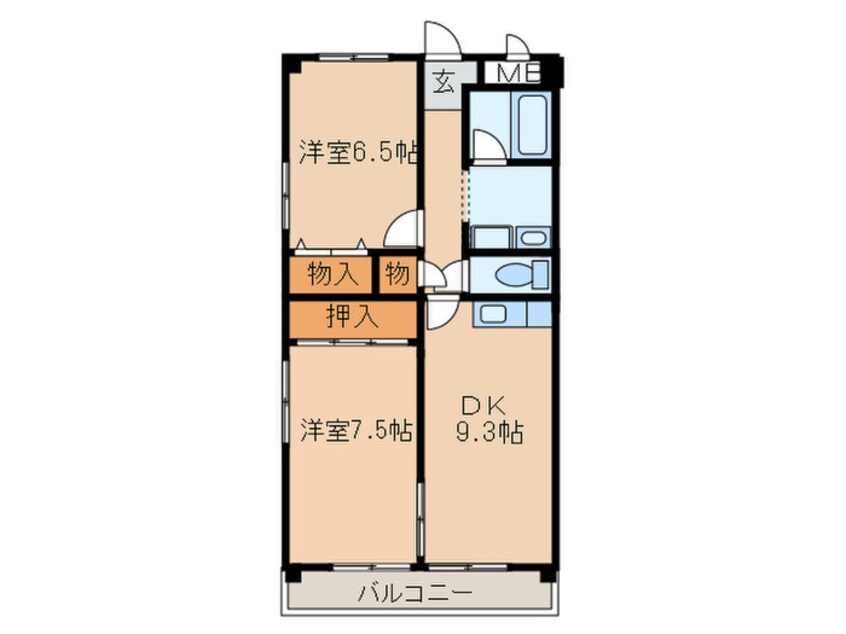 間取図 イーストエントピア