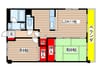 ヒル植田山 2LDKの間取り