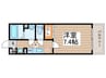 リブリ本星崎 1Kの間取り