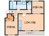 なるみｸﾞﾘ-ﾝｺ-ﾎﾟ5号棟 2LDKの間取り