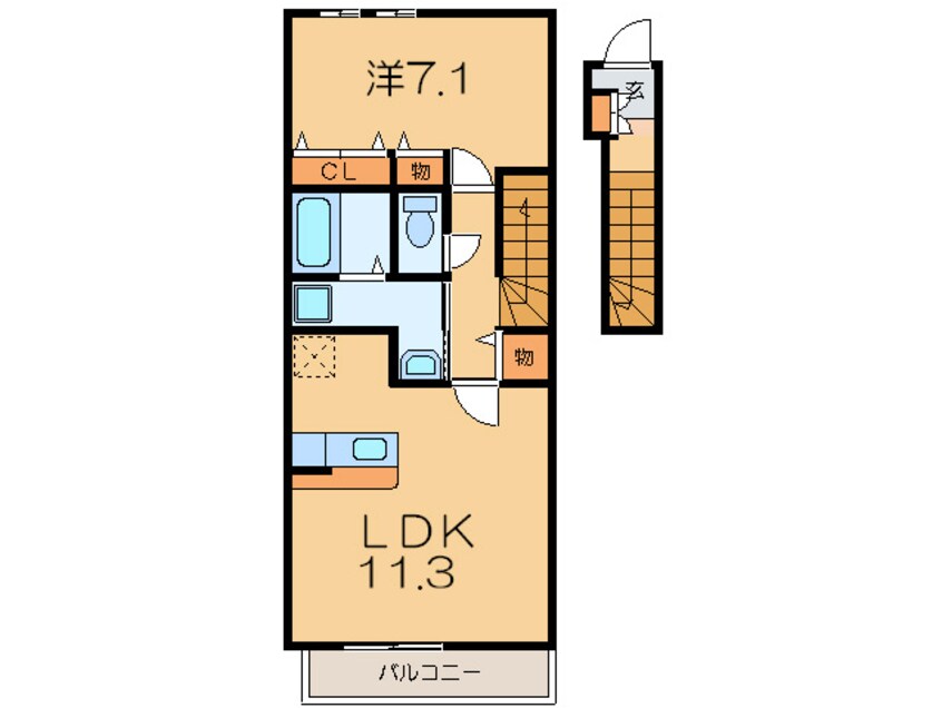 間取図 ヴィラ福田Ⅰ