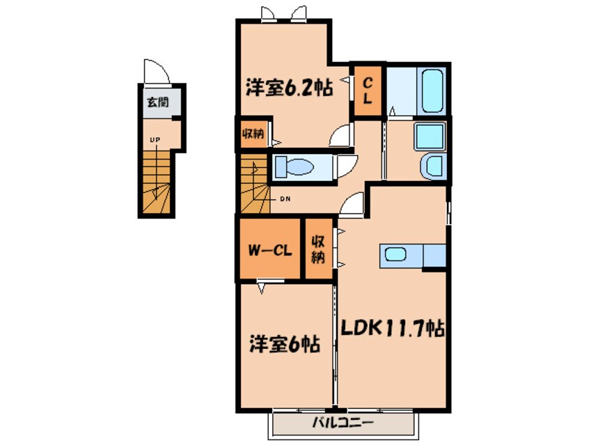 間取図 アイリス若林