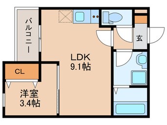 間取図 ジーメゾン北名古屋スフィリア