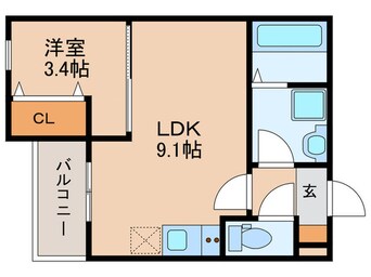 間取図 ジーメゾン北名古屋スフィリア