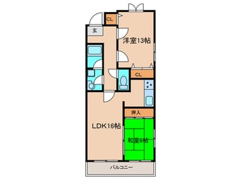 間取図 アサヒマンション