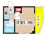 マンション　プリマベ－ラ 1Rの間取り