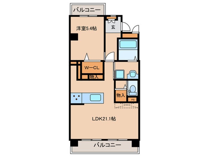 間取り図 クレッセンド清水ヶ岡