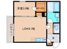 ジーメゾン清須アルカウス 1LDKの間取り