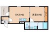 ＬＡ ＶＩＥＲＥ志賀本通 1DKの間取り