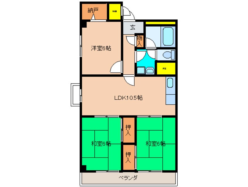 間取図 メゾン白菊