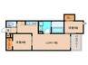 REGALEST上小田井 2LDKの間取り