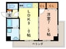 ゴ－ルドハイツ渡辺 1LDKの間取り