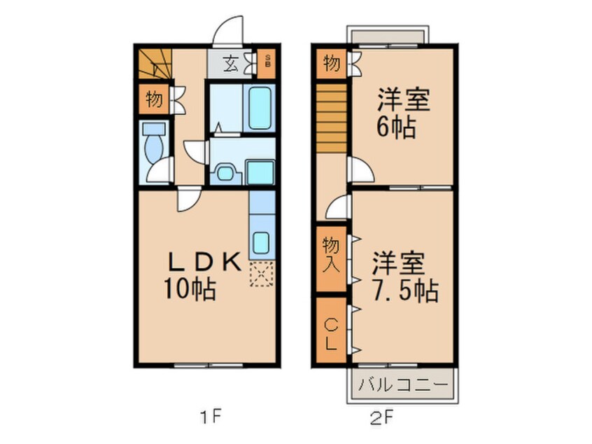 間取図 コンフォ－ト杁ヶ池