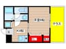 オルヴィエ－ト 1Kの間取り