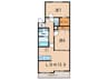 ラルゴ 2LDKの間取り