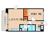 名藤ビル 1LDKの間取り