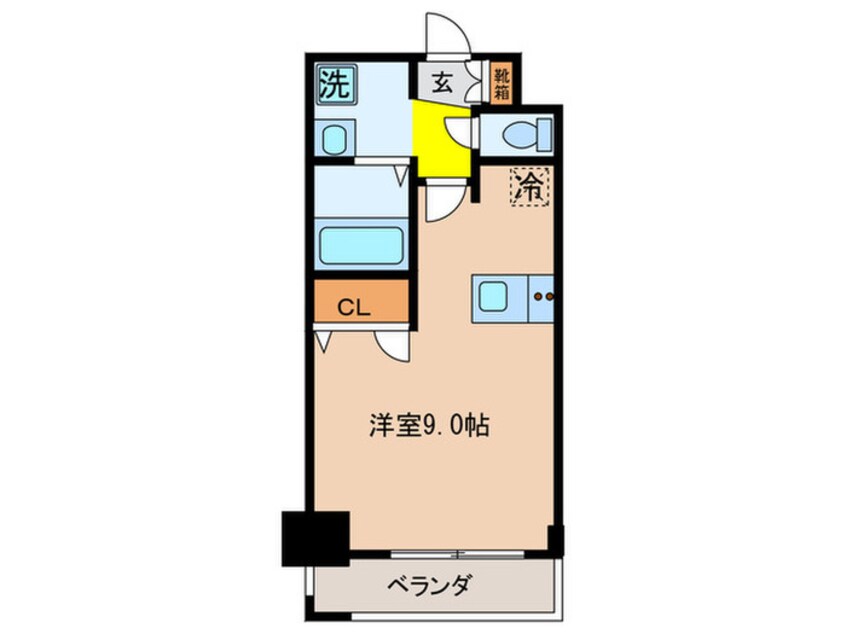 間取図 ﾌﾟﾚｻﾝｽSAKAE白川公園(1104)