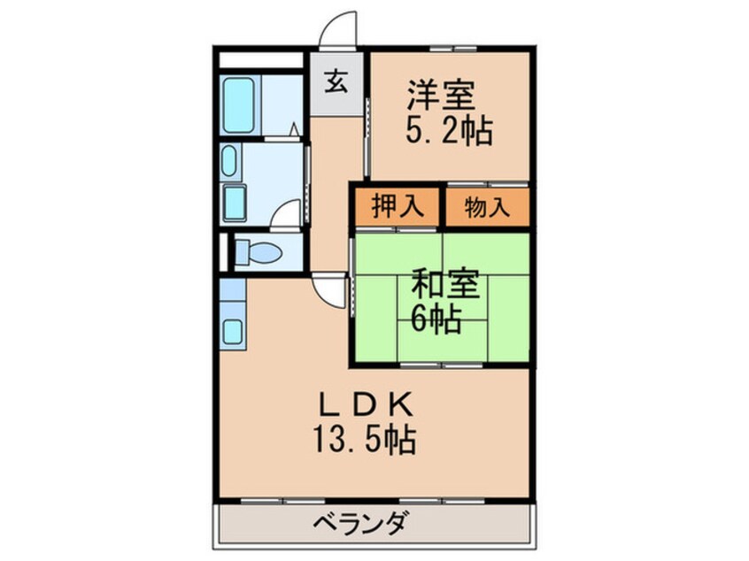 間取図 ハ－トフル脇