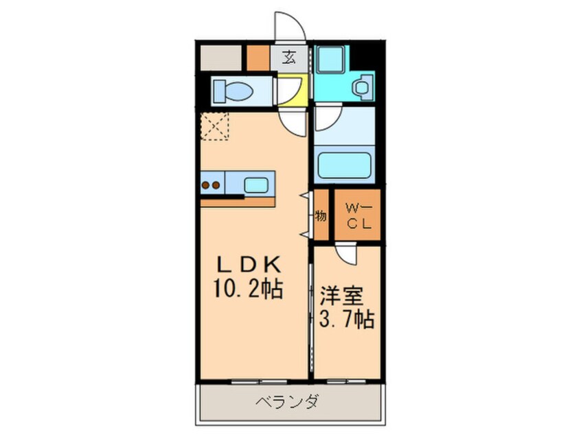 間取図 クレ－ル則武