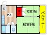 志水ﾋﾞﾙ 2Kの間取り