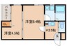 プリミエ－ル上飯田南町 2Kの間取り