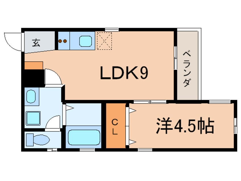 間取図 Ｅｔｏｉｌｅ黒川