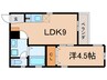 Ｅｔｏｉｌｅ黒川 1LDKの間取り