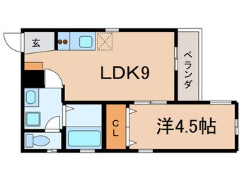 間取図 Ｅｔｏｉｌｅ黒川