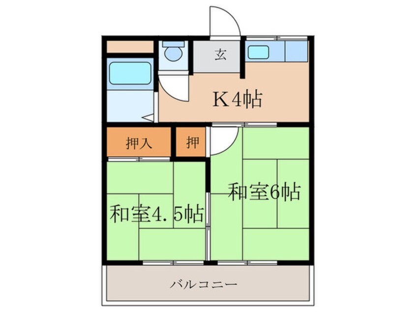 間取図 コーポ東栄