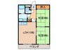 メゾン豊田 2LDKの間取り