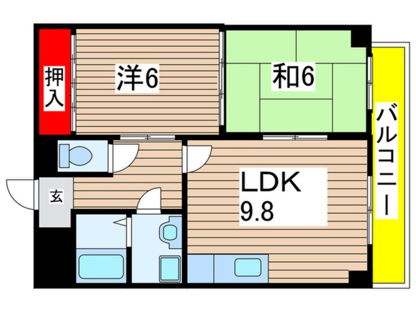 間取図 ＯＳ・ＳＫＹマンション御器所