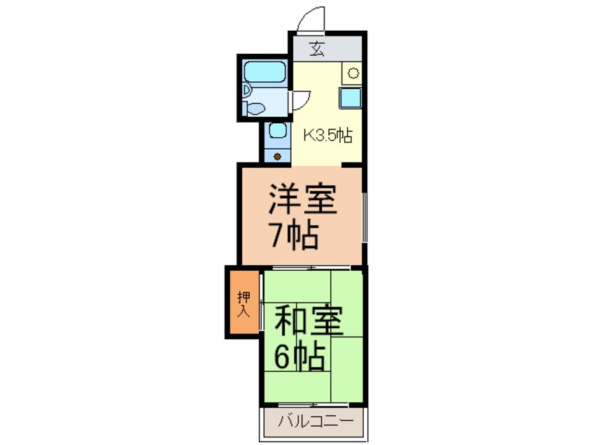 間取図 メゾンパール泉