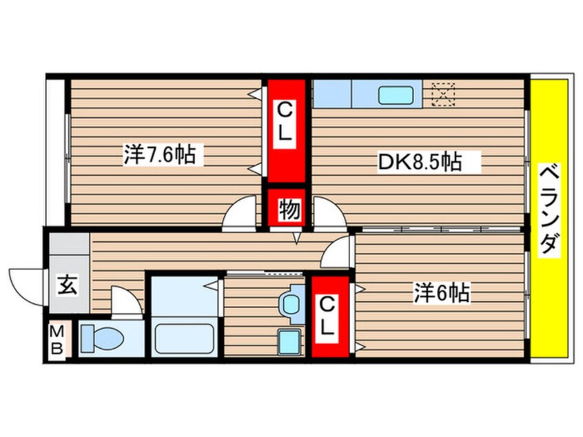 間取図 ロイヤルコンフォート