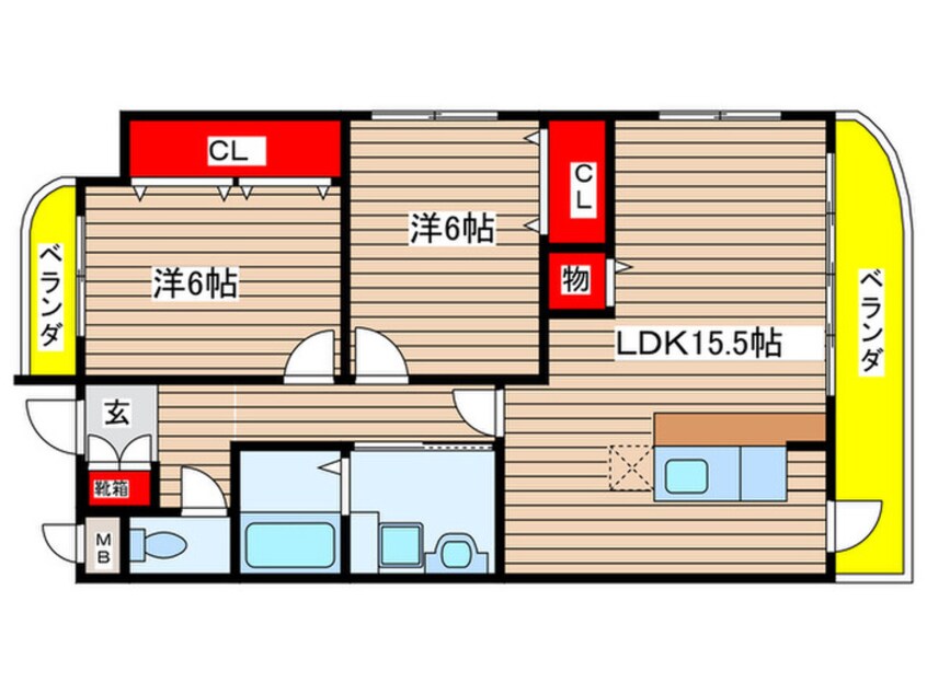 間取図 ロイヤルコンフォート