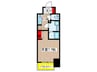 S-RESIDENCE金山altano 1Kの間取り