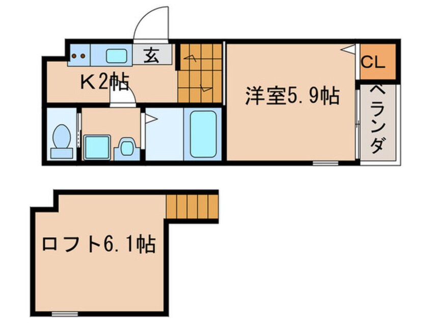 間取図 Villetta辻町