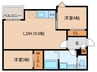 仮)REGALEST翆 2LDKの間取り
