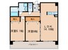 OAZO-N 2LDKの間取り