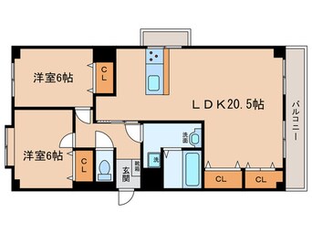 間取図 真栄マンション愛知町(504)