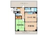 名西ハイツ 2DKの間取り