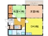 アーバンポイント鳴海 2LDKの間取り