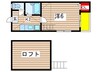 THE CASCADE 1Kの間取り