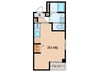 Casa Avenue Okazaki 1Rの間取り
